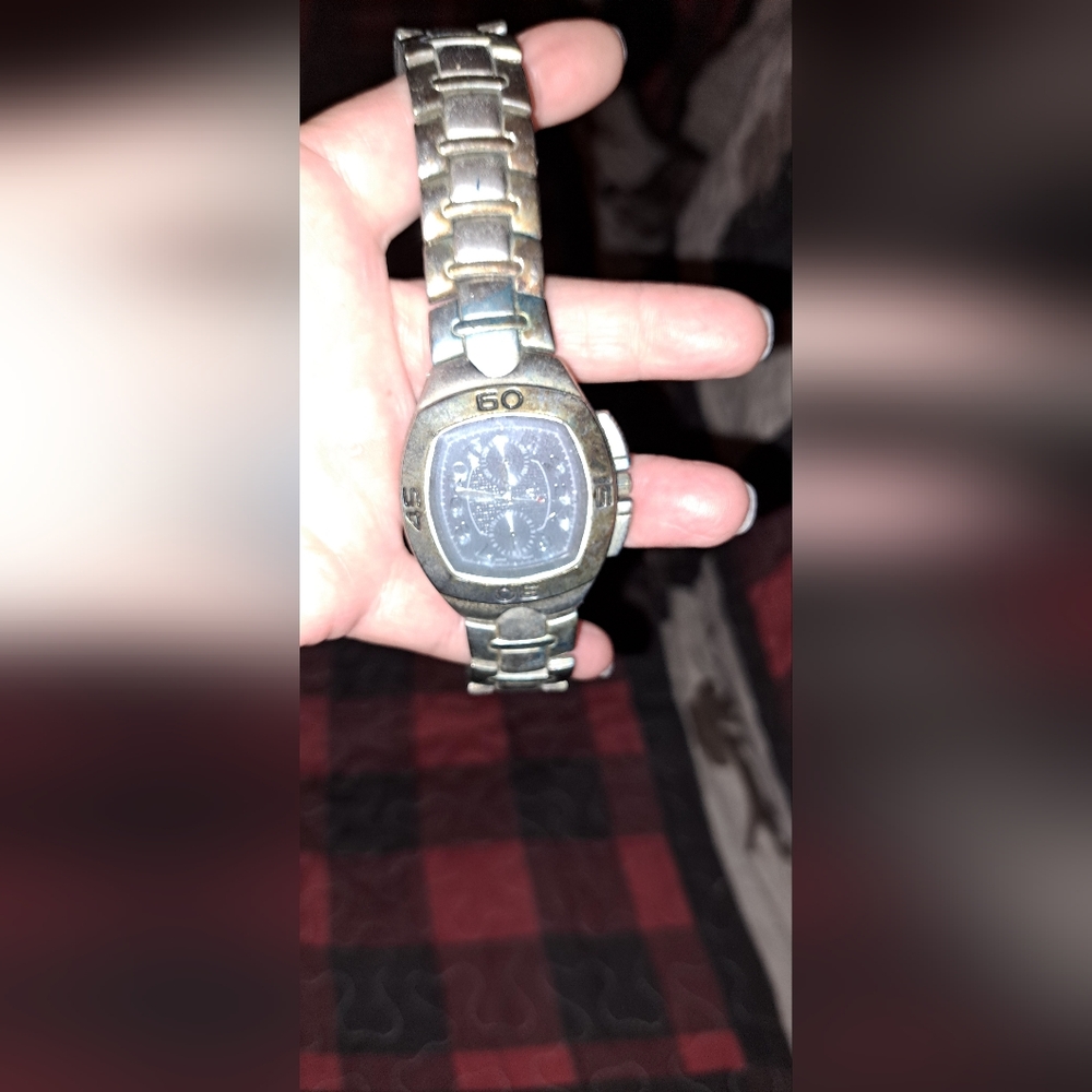 Silver Chronograph Watch